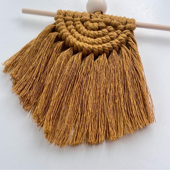 Macrame Half Moon Car Charm - Picture 7 of 11